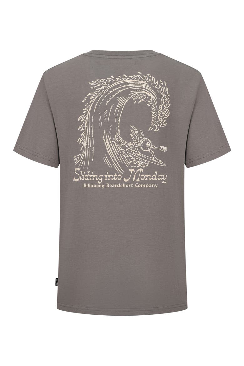 Kids' Monday Cotton Graphic T-Shirt, Alternate, color, PEWTER