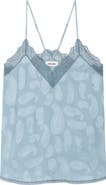 Zadig & Voltaire Christy Paisley Jacquard Silk Satin Camisole