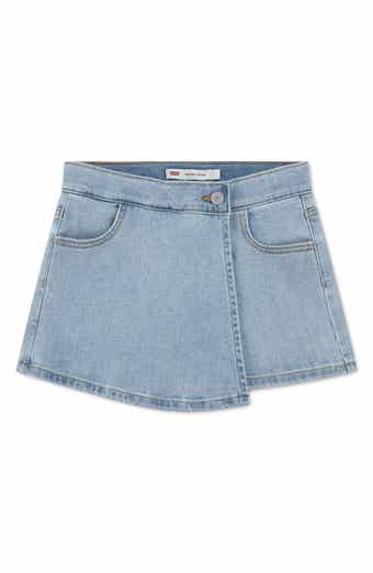 Kids' High Waist Denim Skort