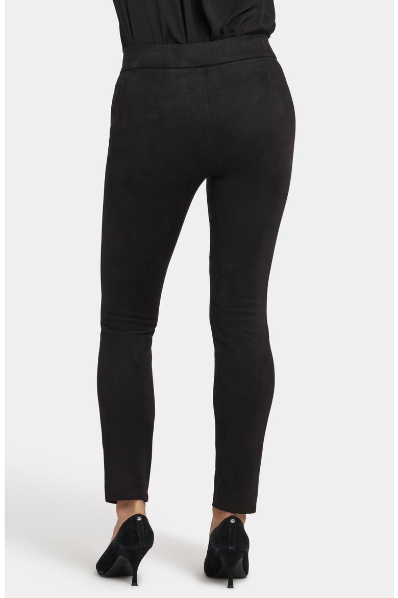 Faux Suede Leggings, Alternate, color, BLACK