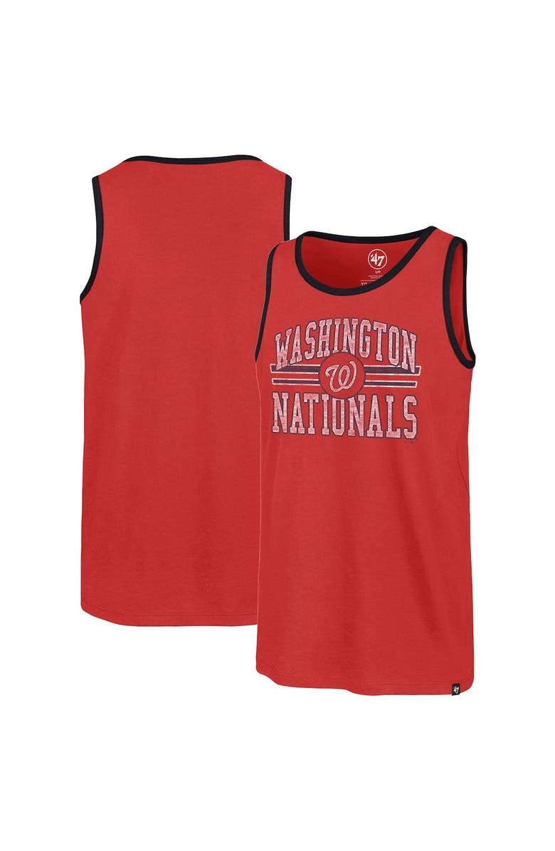 '47 Men's '47 Red Washington Nationals Winger Franklin Tank Top, Main, color, Red