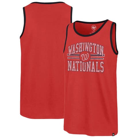 Men's '47 Red Washington Nationals Winger Franklin Tank Top