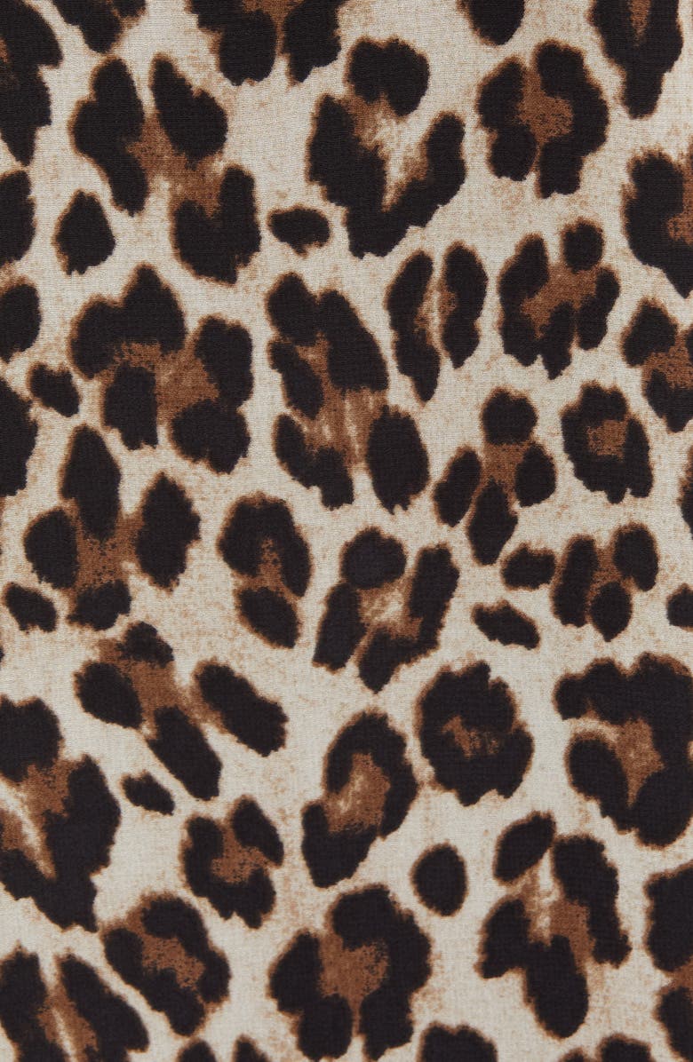 Vince Camuto Leopard Print Tiered Sleeve Blouse, Alternate, color,