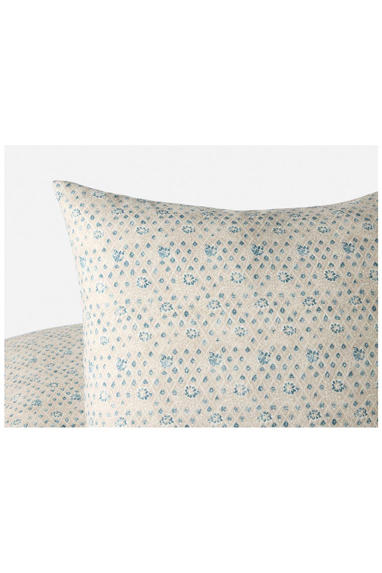 Coral Bell Print Throw Pillow Cover, Alternate, color, CERULEAN