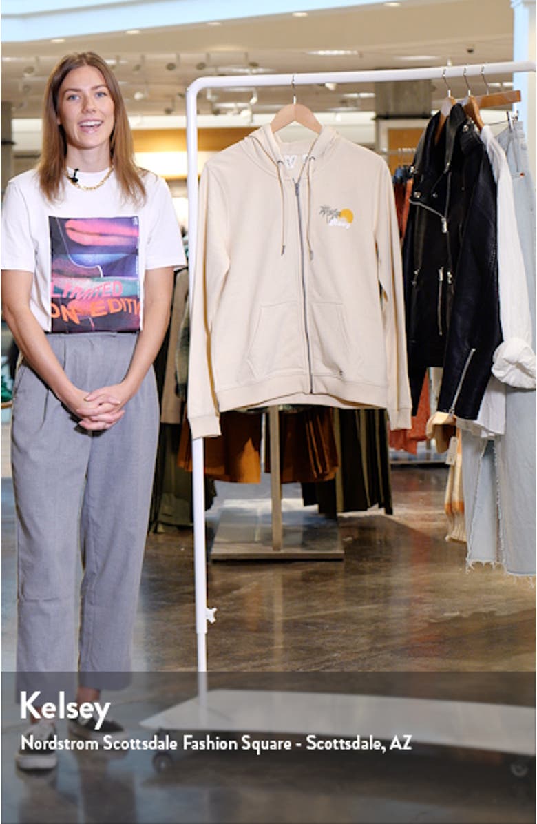 Evening Hike Graphic Zip-Up Hoodie, sales video thumbnail