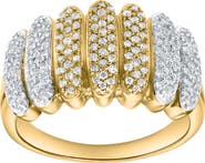 LuvMyJewelry Lunavyn Rhythm 0.45 Ct 14K Gold Diamond Ring