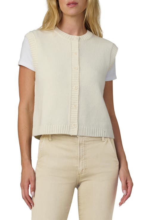 The Noa Wool Blend Button-Up Vest