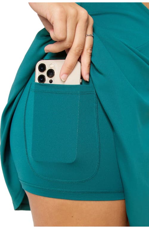 Fabletics Crossover Flounce Skirt Classic Mini In Green