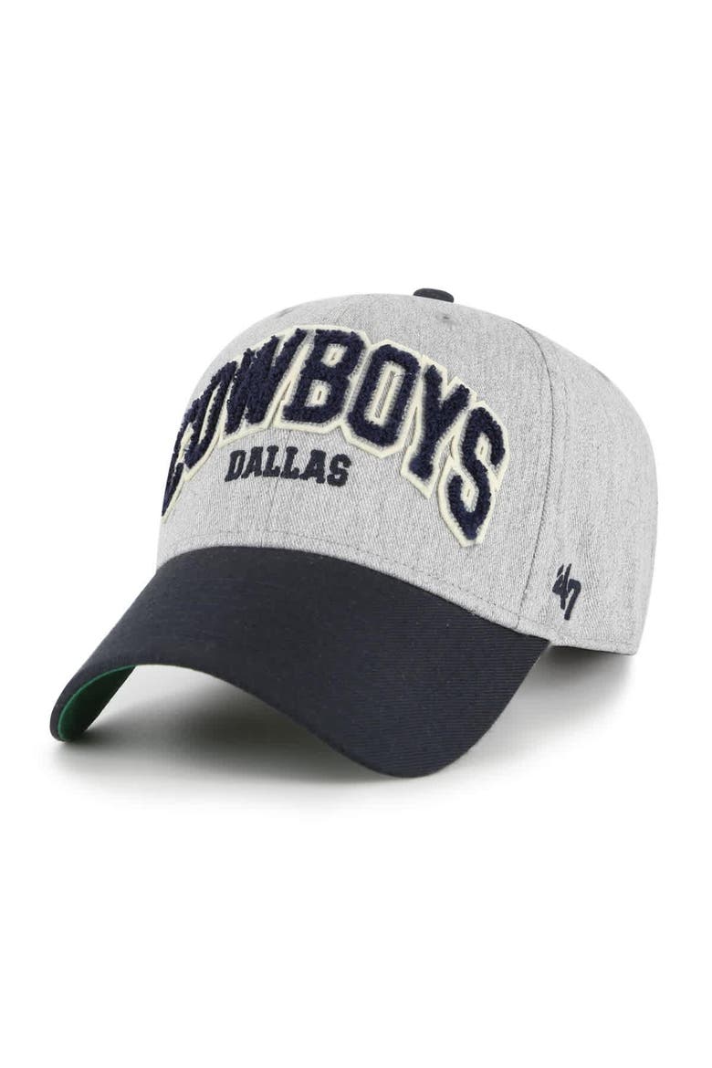 Men's '47 Heather Gray Dallas Cowboys Standish MVP Adjustable Hat, Alternate, color, Heather Gray