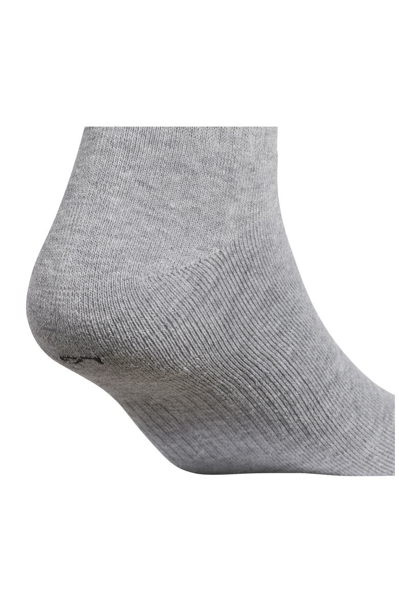 Assorted 6-Pack Trefoil 2.0 Quarter Crew Socks, Alternate, color, HEATHER GREY/ BLACK/ WHITE