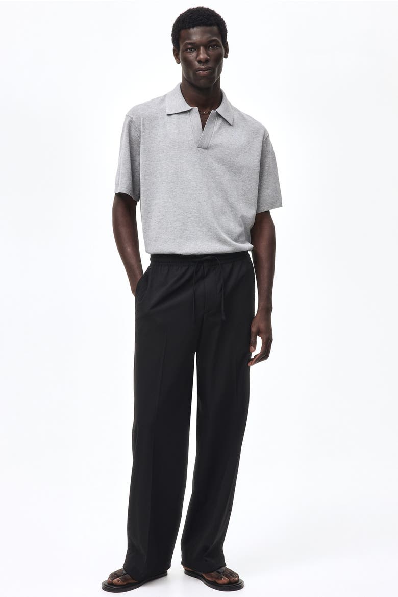 Relaxed Fit Polo Shirt, Alternate, color, Gray melange