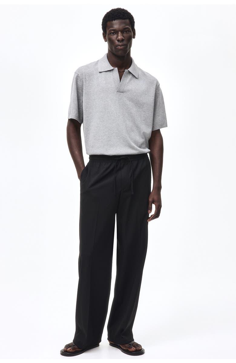 H&M Relaxed Fit Polo Shirt, Alternate, color, Gray Melange