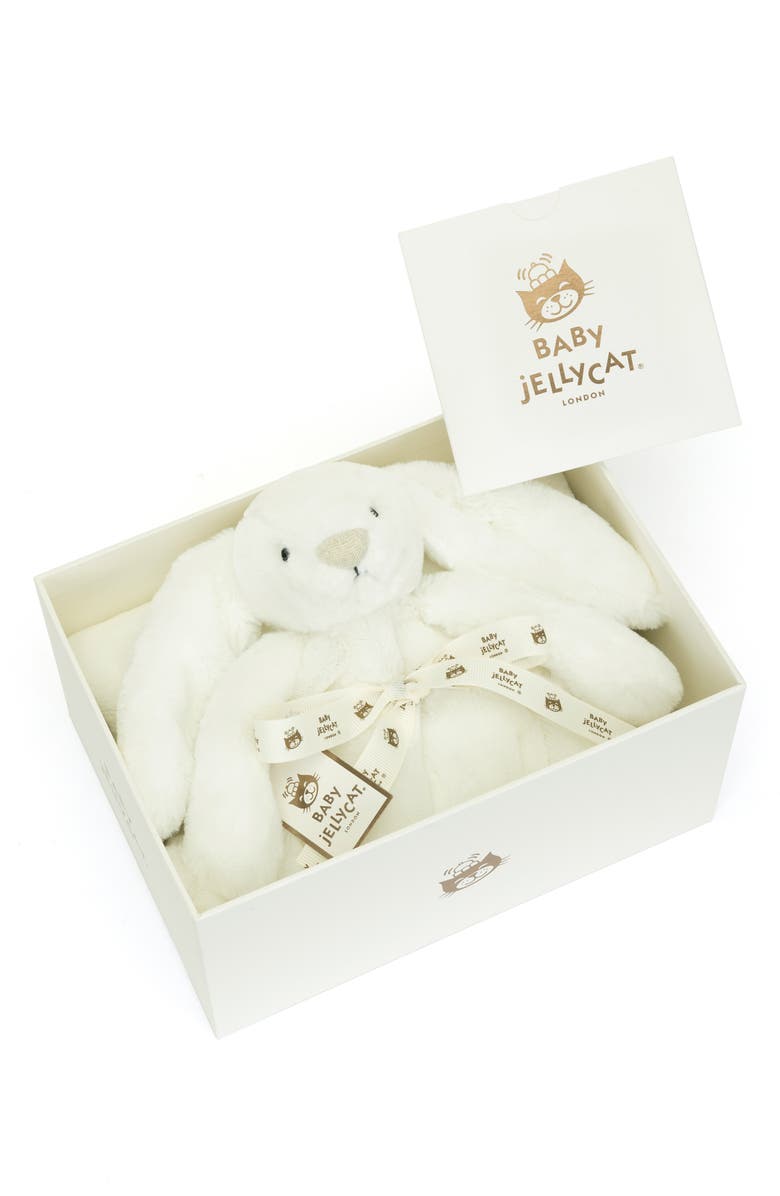 Jellycat Bashful Luxe Bunny Luna Blankie, Alternate, color, White