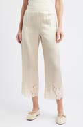 Reformation Carolina Silk Lace Hem Pant