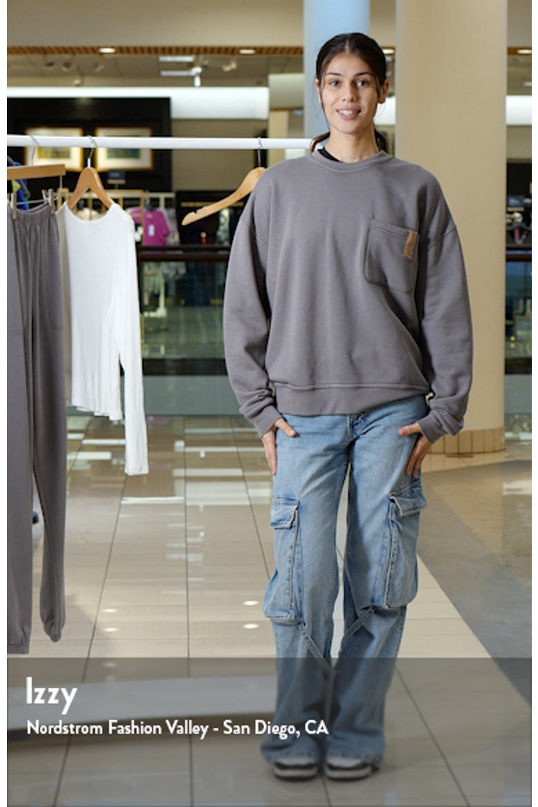 Silksweats™ Oversize Cotton Blend Pajama Sweatshirt video
