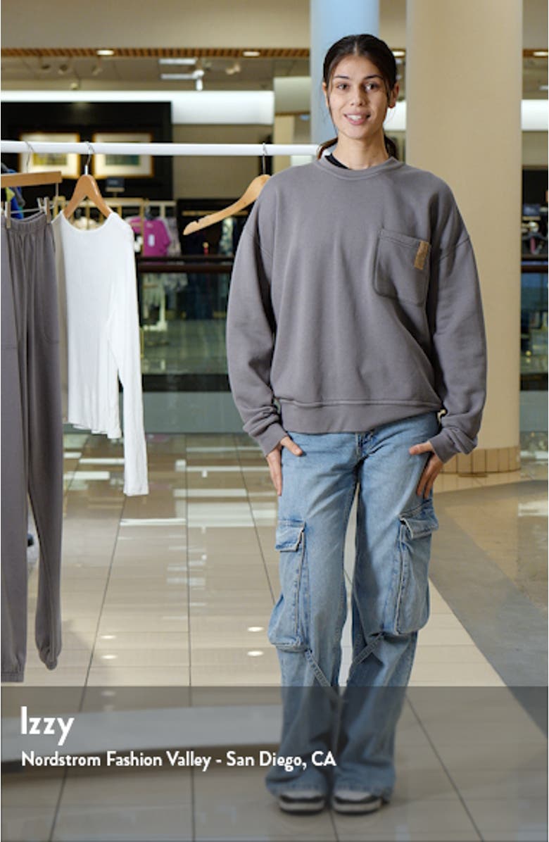 Silksweats<sup>™</sup> Oversize Cotton Blend Pajama Sweatshirt, sales video thumbnail