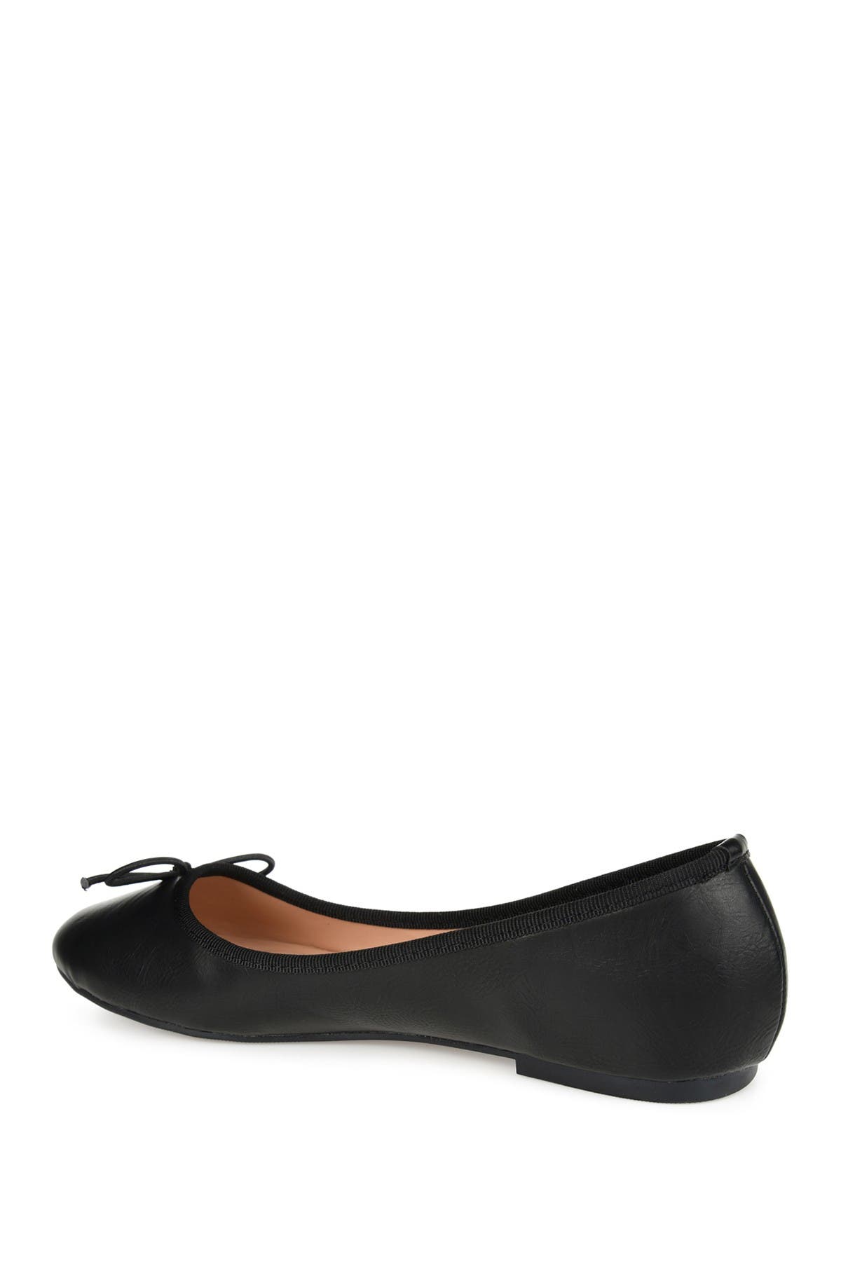 Journee Collection JOURNEE Vika Bow Flat, Alternate, color, Black