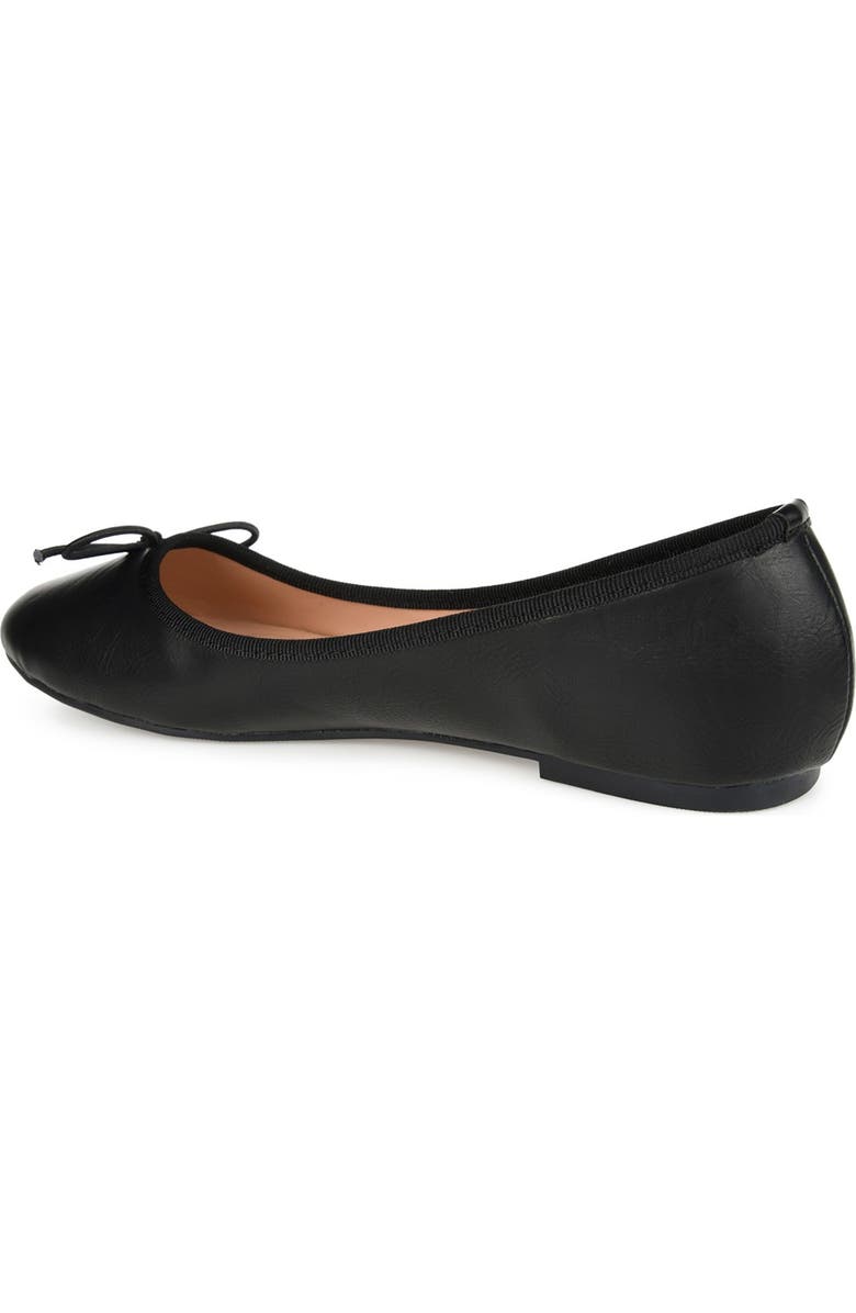 Journee Collection JOURNEE Vika Bow Flat, Alternate, color, Black