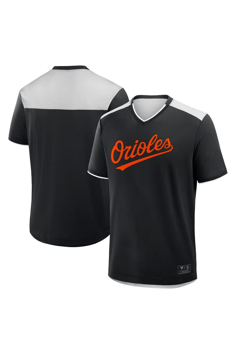 Men's Fanatics Black Baltimore Orioles Walk Off V-Neck T-Shirt, Alternate, color, Black