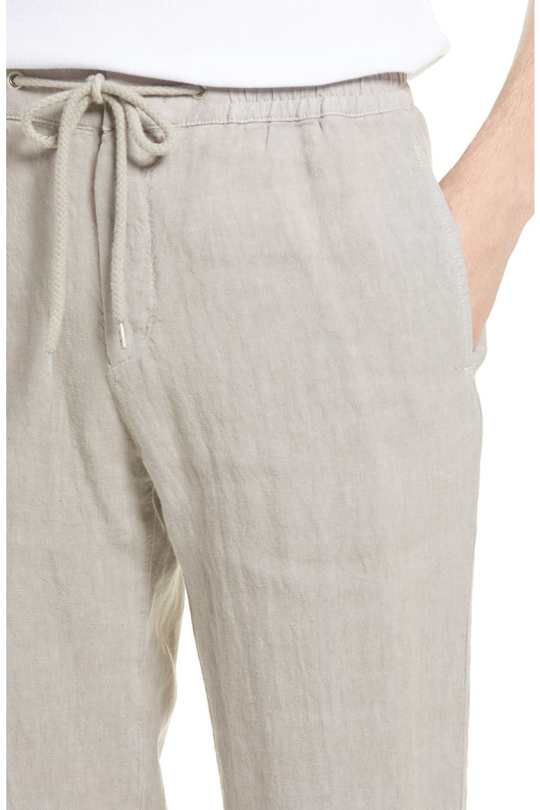 Seb Men"s Linen Drawstring Pants, Alternate, color, GREY