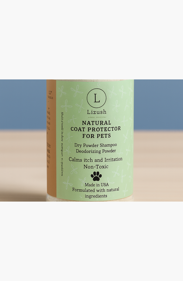 Lizush Natural Pet Coat Protector Powder, Alternate, color, NO COLOR