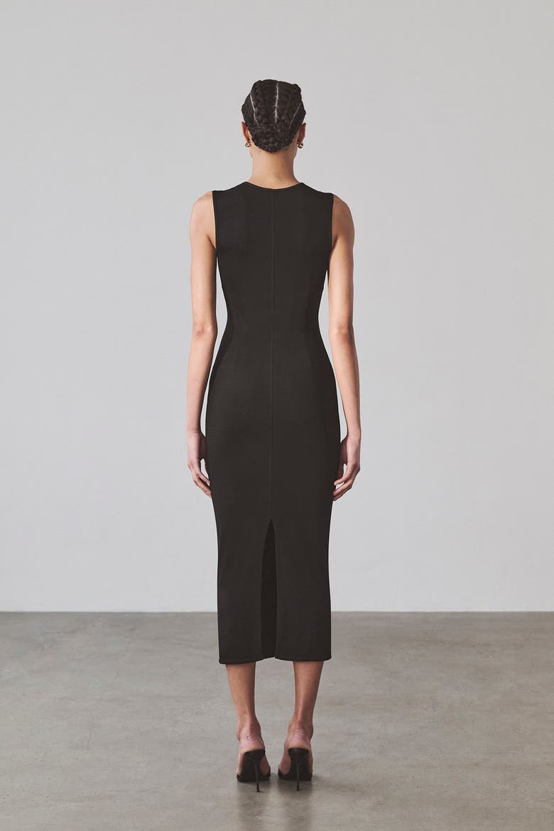 Jessica Midi Dress, Alternate, color, Black