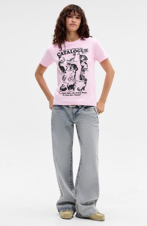 Bdg Urban Outfitters Catalogue Relaxed Fit Cotton Graphic T-shirt In Pink