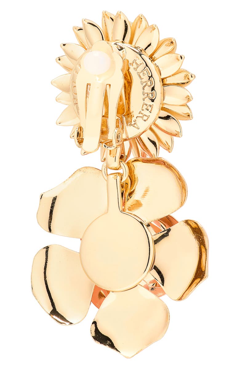 Carolina Herrera Double Flower Earrings, Alternate, color, Multi-Color