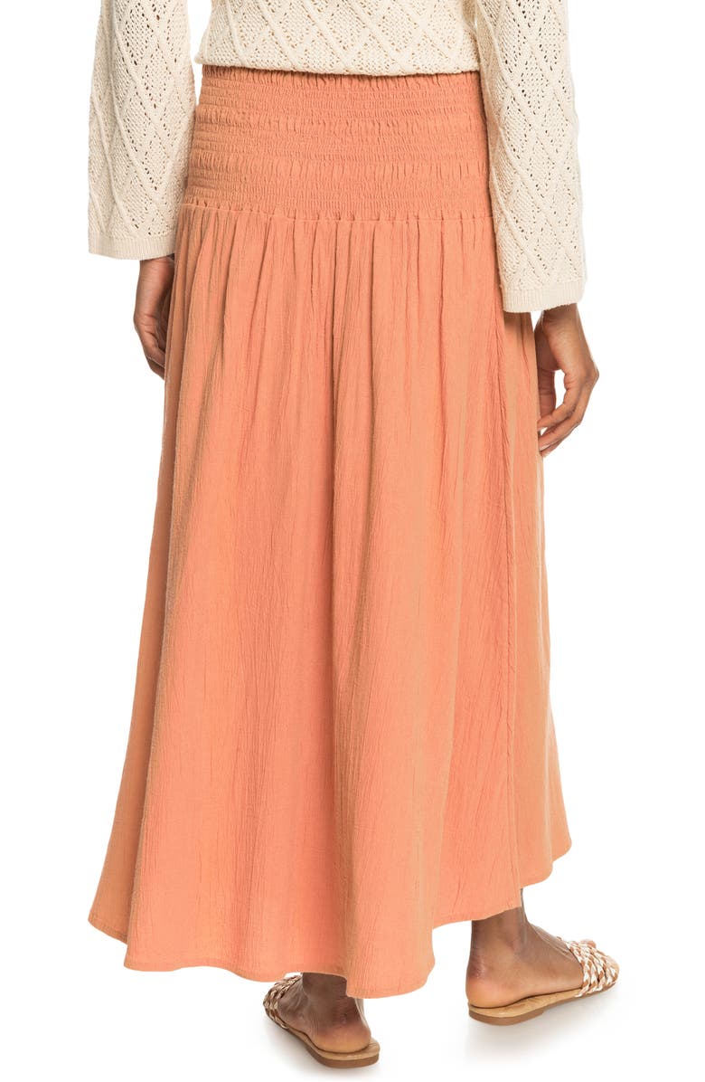 Roxy Cute Smocked Waist Maxi Skirt, Alternate, color, 