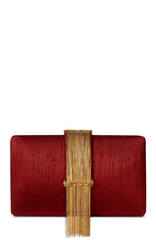 Simitri Fringe Clutch In Red