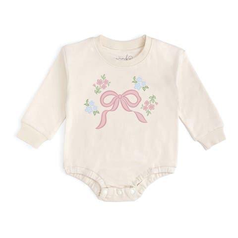 Bow & Bloom Long Sleeve Romper (baby)