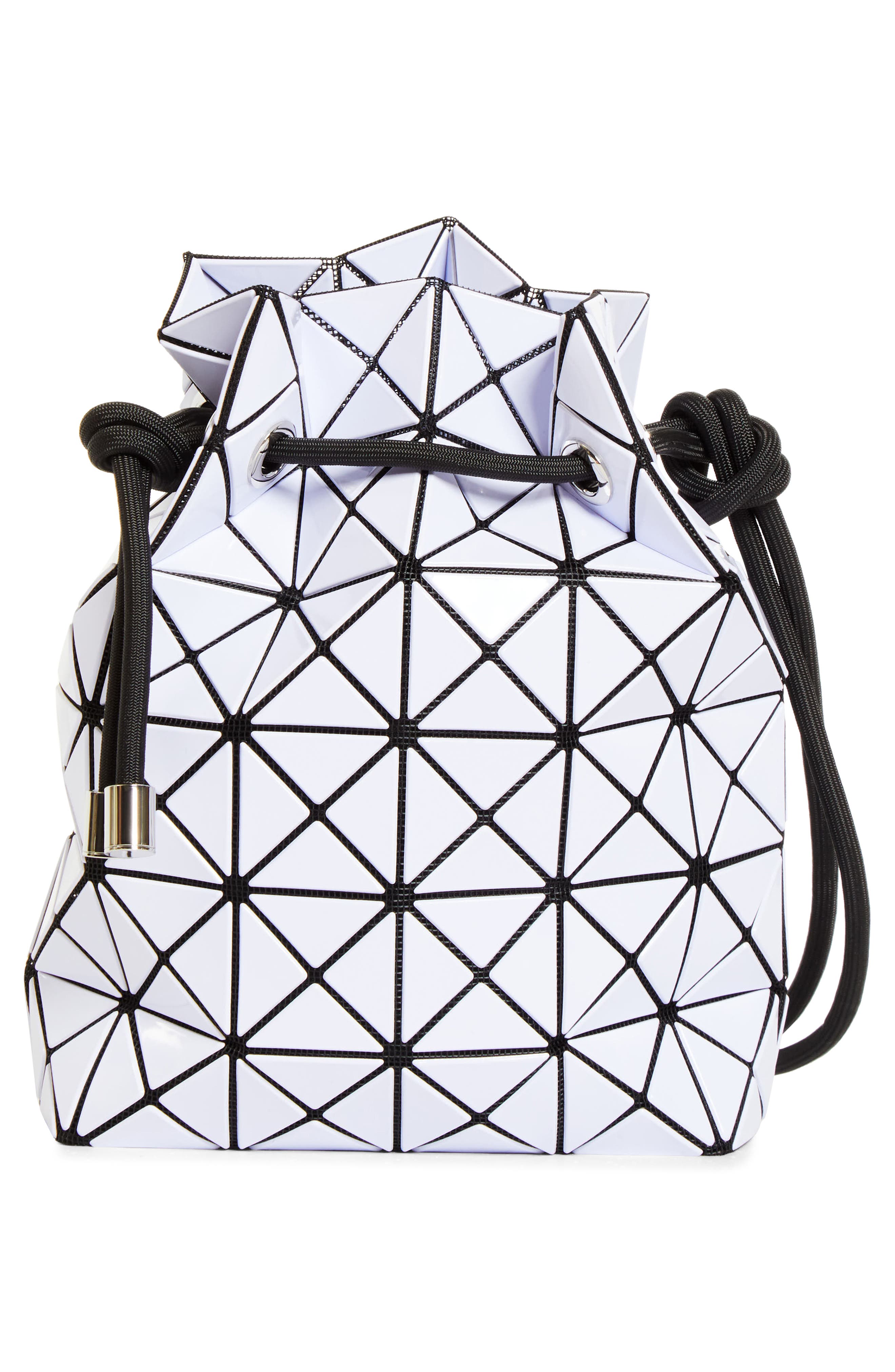 Bao Bao Issey Miyake Wring Glossy Drawstring Bucket Bag, Alternate, color, Light Lavender