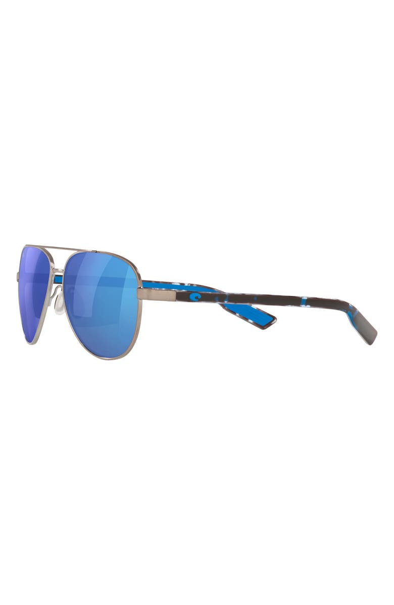 Costa Del Mar 57mm Peli Polarized Mirrored Pilot Sunglasses, Alternate, color, 