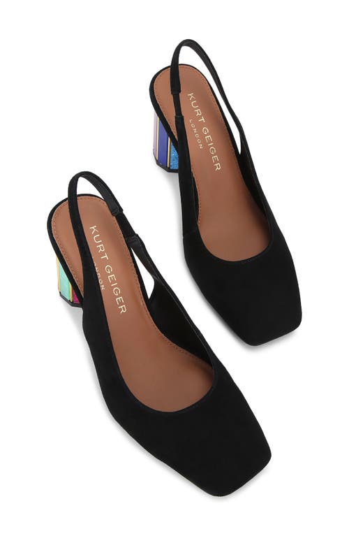 Kurt Geiger London Perspex Slingback Pump In Charcoal