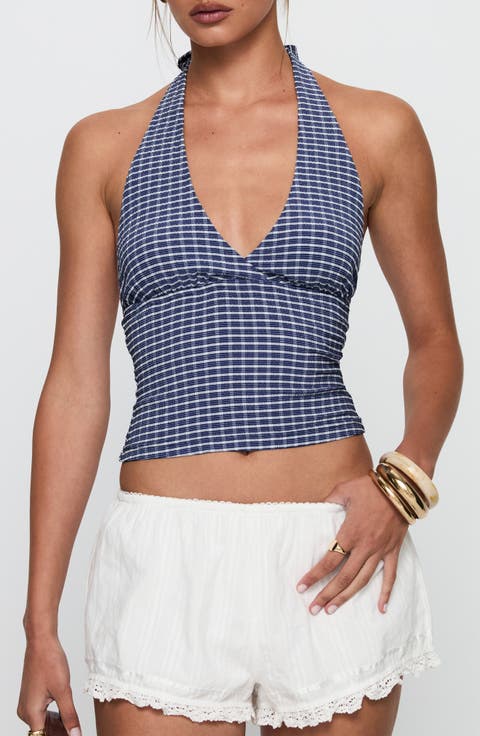 Whimsy Gingham Halter Top