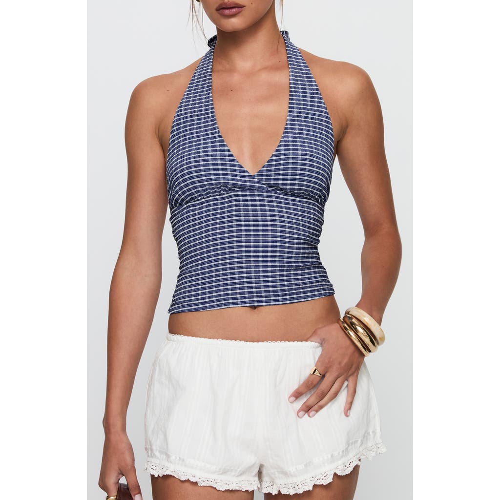 Princess Polly Whimsy Gingham Halter Top