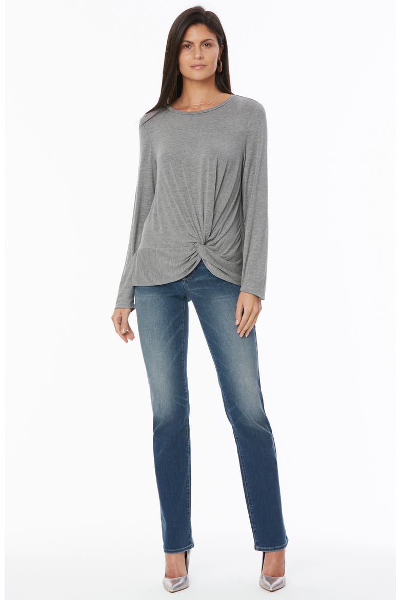 Twist Knot Top, Alternate, color, HEATHER GREY