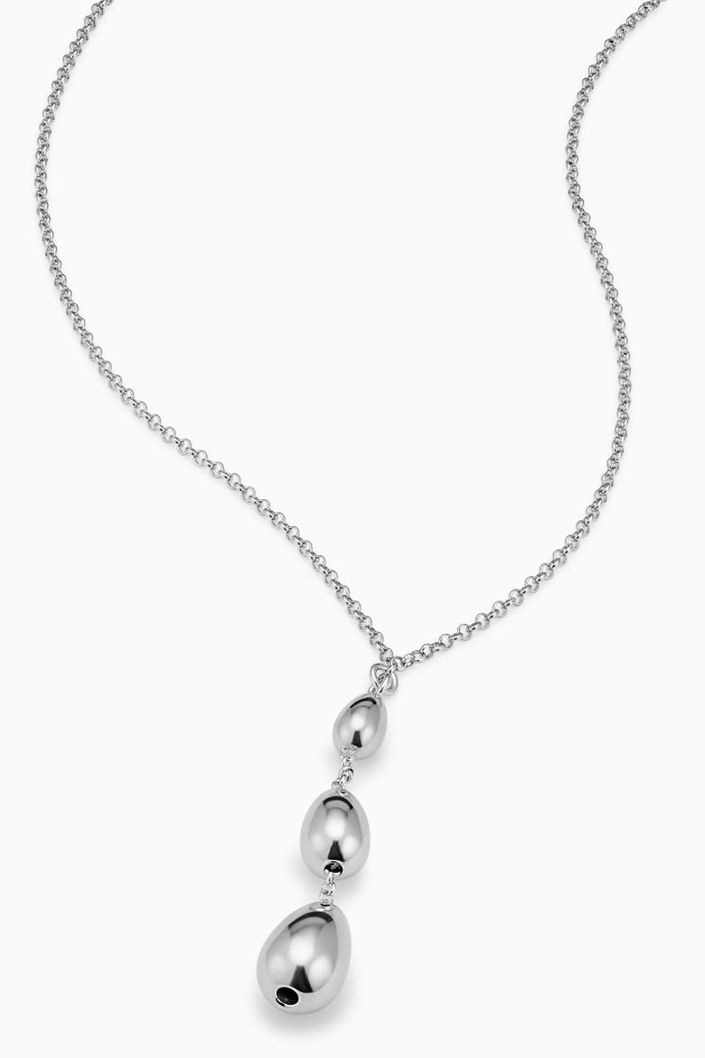 Dripped in Silver Necklace in Sterling Silver, Alternate, color, Silver