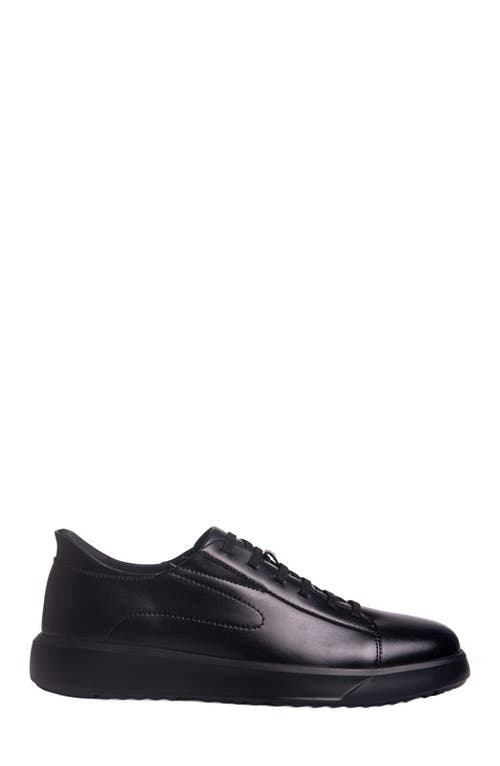Marc Joseph New York River St Hands-free Slip On Technology Leather Fashion Sneakers In Black