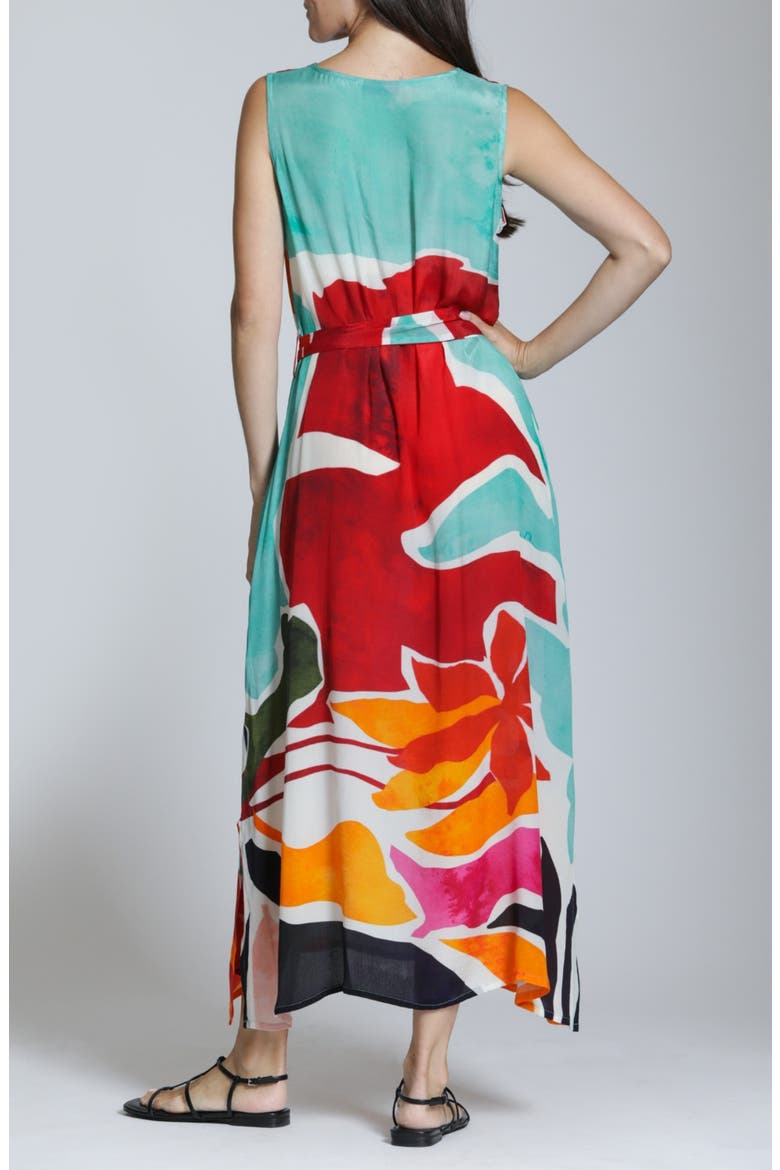 Sleeveless Maxi Dress, Alternate, color, RED MULTI
