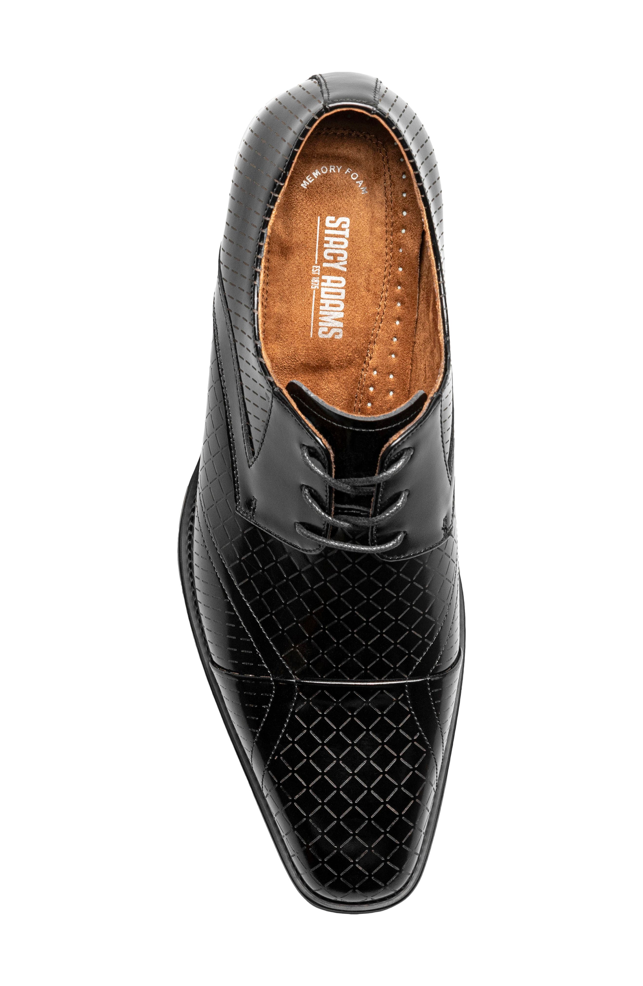 Stacy Adams Hobson Cap Toe Derby, Alternate, color, Black
