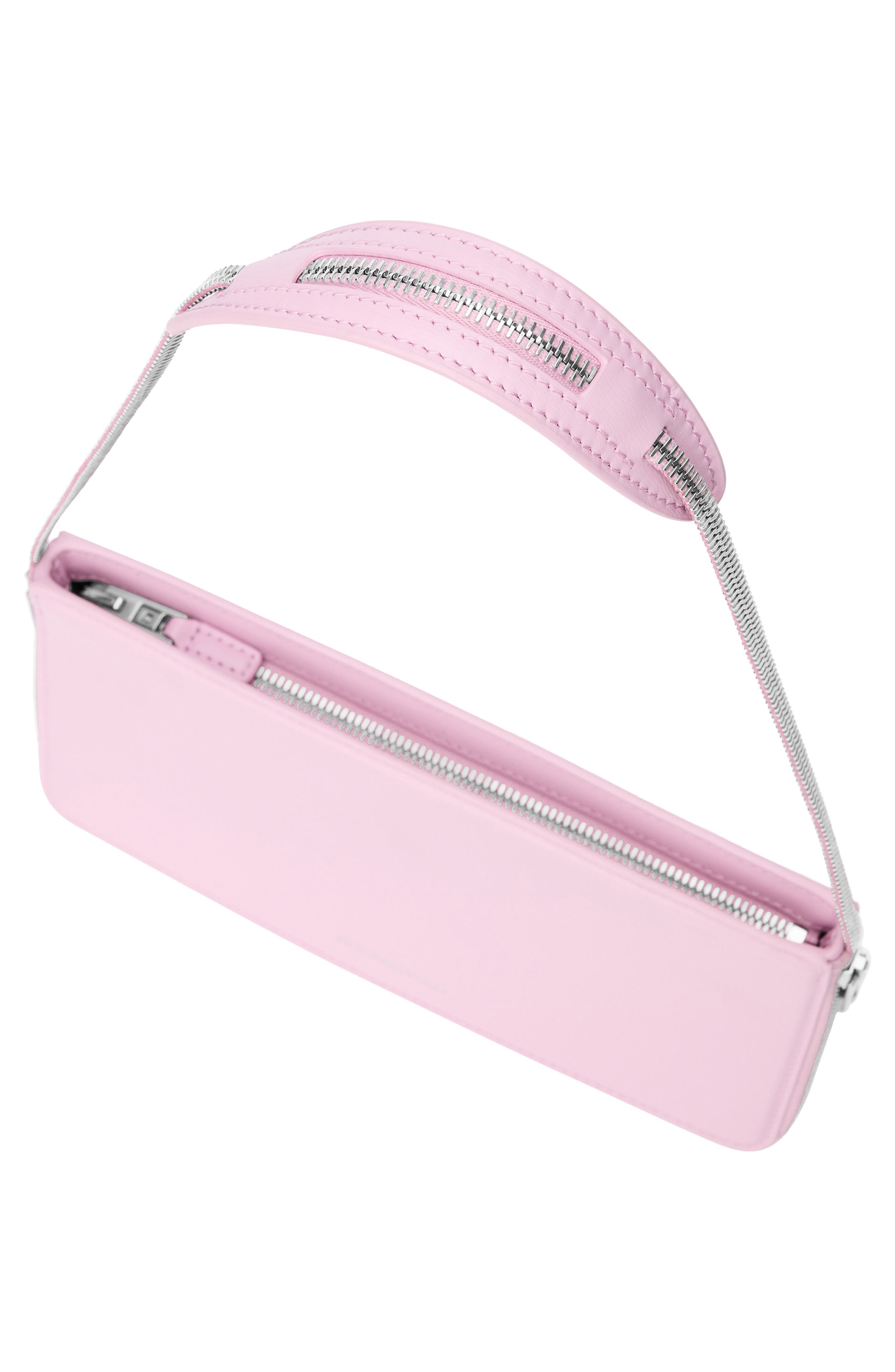 Siren Pochette Leather Shoulder Bag, Alternate, color, LIGHT PINK