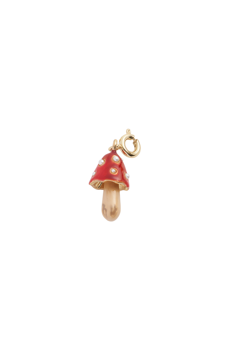 Fable England Enamel Mushroom Charm, Alternate, color, Multi & Gold