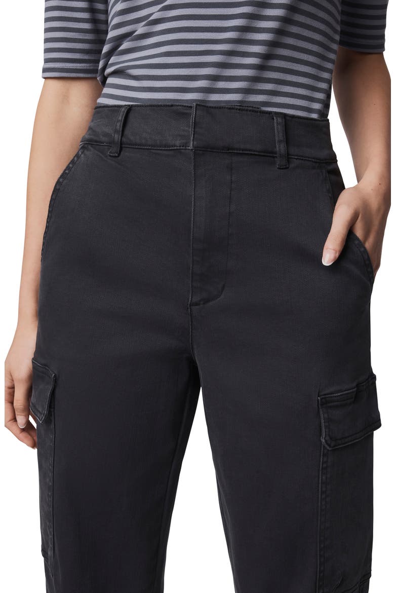 Ottilie Cotton Blend Cargo Pants, Alternate, color, LEAD BLACK
