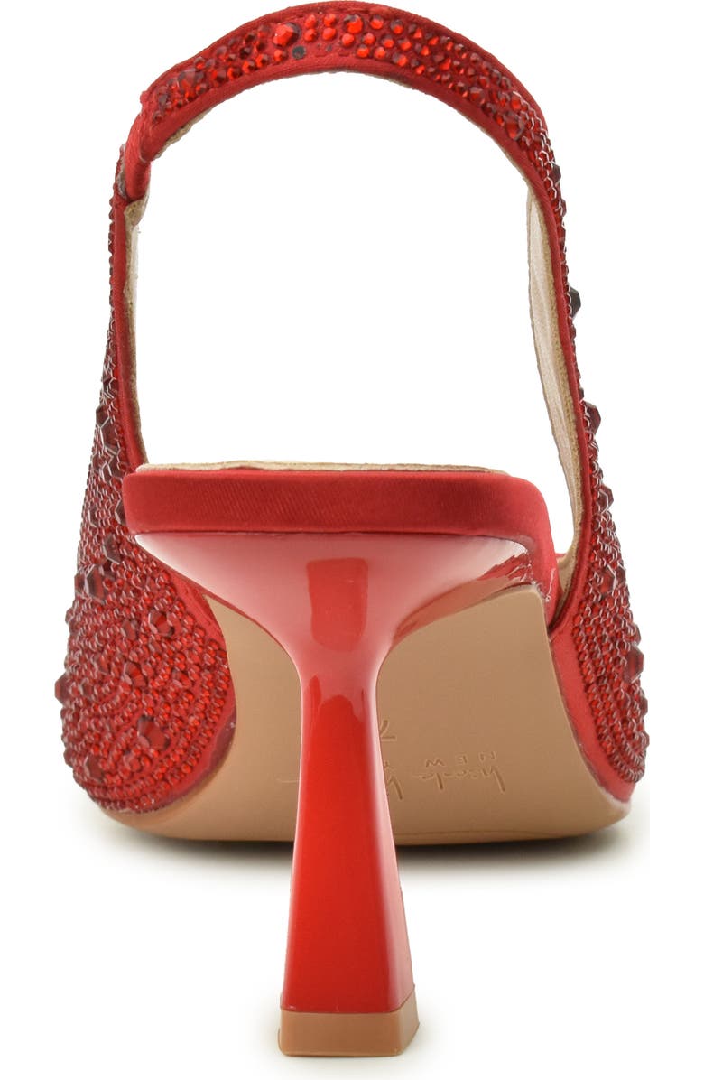 Nicole Miller Rhinestone Slingback Pump, Alternate, color, Red Bling
