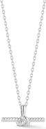 SPHERA MILANO Twisted Bar Pendant Necklace