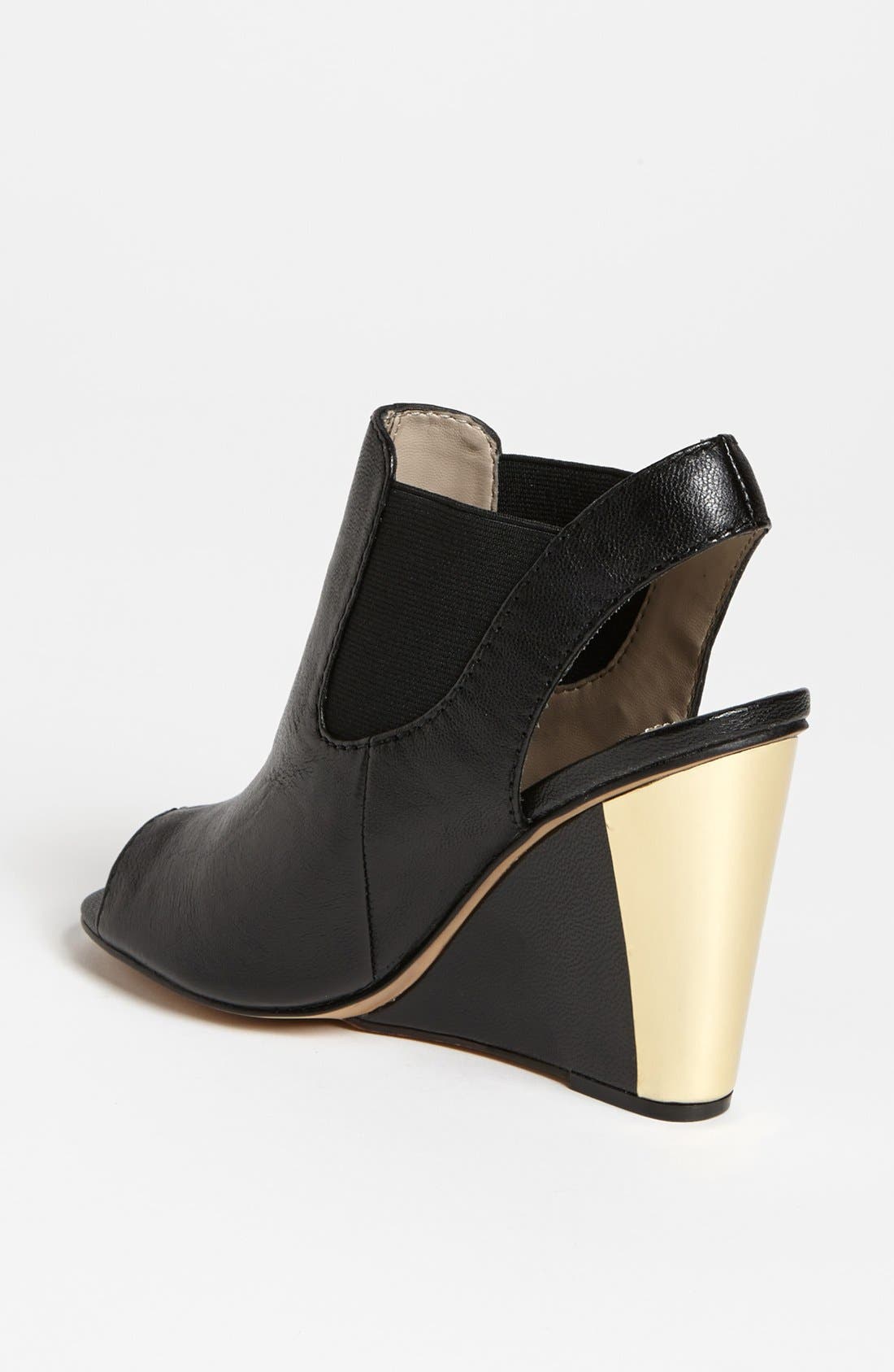 Steven by Steve Madden 'Misfit' Sandal, Alternate, color, BLACK LEATHER