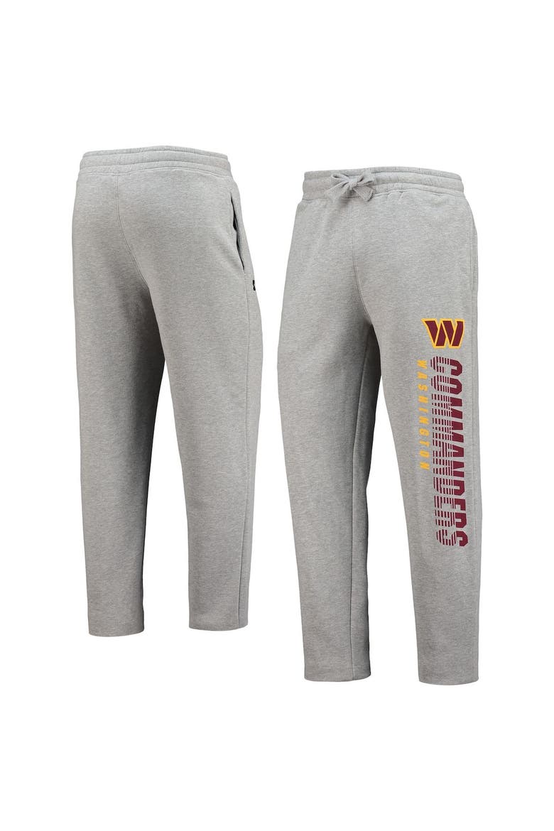 Men's Starter Gray Washington Commanders Option Run Sweatpants, Main, color, Gray