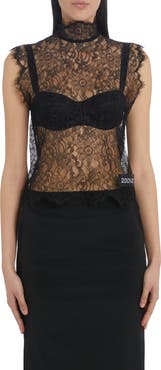 Dolce&Gabbana Sheer Lace Top