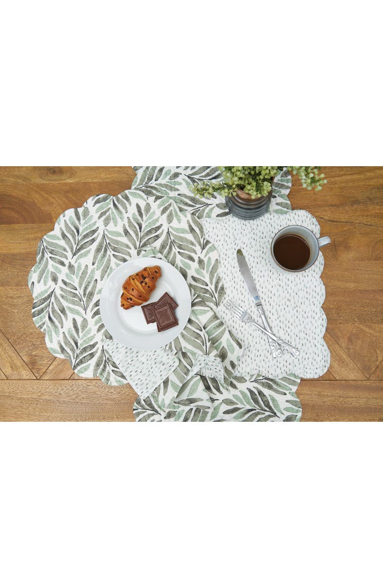 C&F Home Blair Dining Table Runner, Alternate, color, Grey